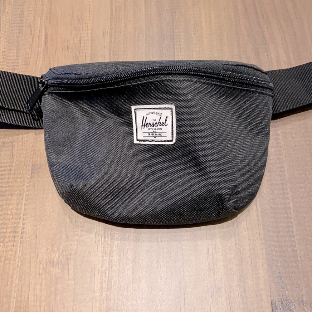 Herschel black belt bag